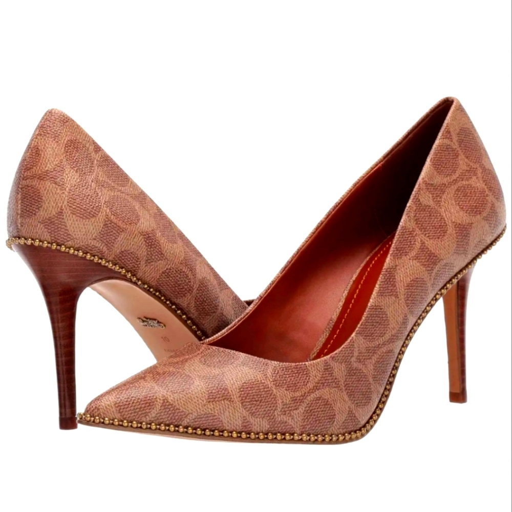 Coach 85 mm Waverly Pump with Beadchain, size 7, *nwt